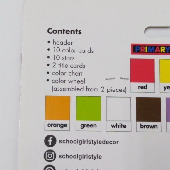 Schoolgirl Style Hello Sunshine Tassels Cut-Out Sets Just Teach Color Cards Sets - Picture 8 of 10